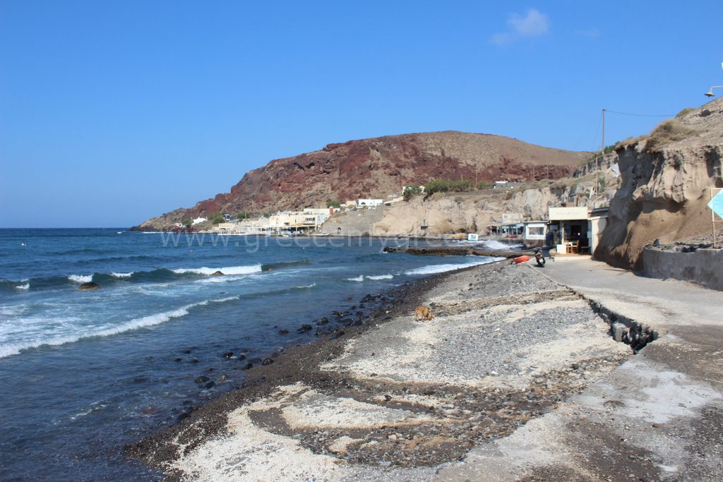 Akrotiri beach, Santorini island